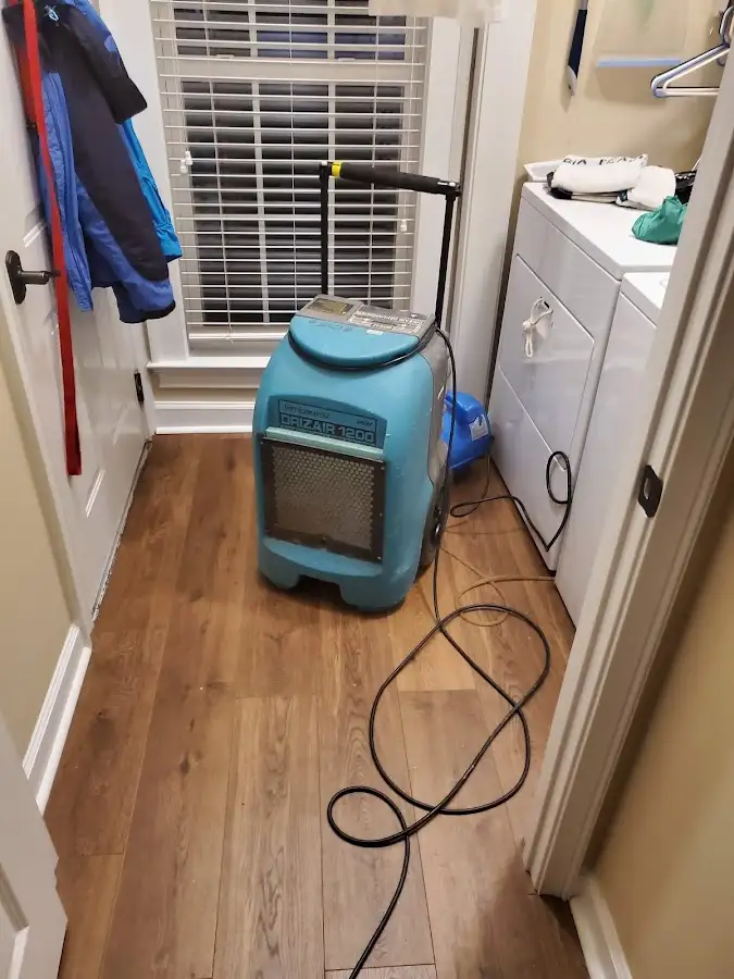 Commercial dehumidifier deployed for Flood Damage Cleanup in Dayton